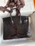 Hermes Birkin 25 Handmade Bag in Black Porosus Crocodile Shiny Skin