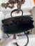 Hermes Birkin 25 Handmade Bag in Black Porosus Crocodile Shiny Skin