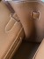 Hermes Birkin 25 Retourne Handmade Bag in Gold Togo Leather 