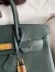 Hermes Birkin 30 Retourne Handmade Bag In Vert Cypres Chevre Mysore Leather 