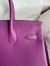 Hermes Birkin 30 Retourne Handmade Bag in Anemone Clemence Leather