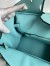 Hermes Birkin 30 Retourne Handmade Bag In Blue Atoll Clemence Leather