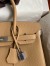 Hermes Birkin 30 Retourne Handmade Bag In Chai Clemence Leather 