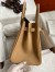 Hermes Birkin 30 Retourne Handmade Bag In Chai Clemence Leather 