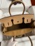 Hermes Birkin 30 Retourne Handmade Bag In Chai Clemence Leather 