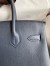 Hermes Birkin 30 Retourne Handmade Bag In Blue Nuit Epsom Calfskin