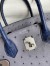 Hermes HSS Birkin 30 Bicolor Bag in Gris Agate and Blue Iris Ostrich Leather