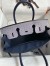 Hermes HSS Birkin 30 Bicolor Bag in Gris Agate and Blue Iris Ostrich Leather