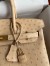 Hermes Birkin 30 Retourne Handmade Bag In Chai Ostrich Leather 