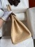 Hermes Birkin 30 Retourne Handmade Bag In Chai Ostrich Leather 