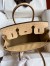 Hermes Birkin 30 Retourne Handmade Bag In Chai Ostrich Leather 