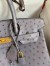 Hermes Birkin 30 Retourne Handmade Bag In Gris Asphalt Ostrich Leather 