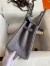 Hermes Birkin 30 Retourne Handmade Bag In Gris Agate Ostrich Leather 