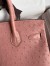 Hermes Birkin 30 Retourne Handmade Bag In Terre Cuite Ostrich Leather 