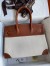 Hermes Birkin 30 Handmade Bag In Toile & Gold Swift Leather 