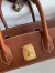 Hermes Birkin 30 Handmade Bag In Toile & Gold Swift Leather 