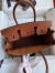 Hermes Birkin 30 Handmade Bag In Toile & Gold Swift Leather 