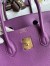 Hermes Birkin 35 Retourne Handmade Bag in Anemone Clemence Leather 