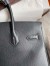 Hermes Birkin 35 Retourne Handmade Bag in Black Epsom Calfskin