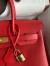 Hermes Birkin 35 Retourne Handmade Bag in Red Epsom Calfskin