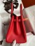 Hermes Birkin 35 Retourne Handmade Bag in Red Epsom Calfskin