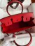 Hermes Birkin 35 Retourne Handmade Bag in Red Epsom Calfskin