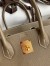 Hermes Birkin 35 Retourne Handmade Bag in Taupe Epsom Calfskin