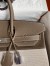 Hermes Birkin 35 Handmade Bag In Toile & Taupe Clemence Leather 