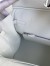 Hermes Birkin 35 Handmade Bag In Toile & White Clemence Leather 