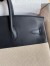 Hermes Birkin 35 Handmade Bag In Toile & Black Swift Leather 