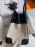 Hermes Birkin 35 Handmade Bag In Toile & Black Swift Leather 