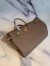 Hermes Taupe Clemence Birkin 40cm Handmade Bag