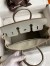 Hermes Touch Birkin 25 Bag in Pearl Grey Togo and Matte Alligator Leather 