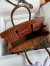 Hermes Touch Birkin 30 Bag In Gold Clemence and Shiny Niloticus Crocodile Skin 