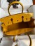 Hermes Touch Birkin 30 Bag In Yellow Clemence and Shiny Niloticus Crocodile Skin 