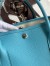 Hermes Garden Party 30 Handmade Bag in Blue de Nord Clemence Leather