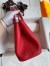 Hermes Garden Party 30 Handmade Bag in Red Clemence Leather