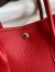Hermes Garden Party 30 Handmade Bag in Red Clemence Leather