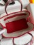Hermes Garden Party 30 Handmade Bag in Red Clemence Leather