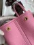 Hermes Garden Party 30 Handmade Bag in Rose Sakura Clemence Leather