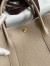 Hermes Garden Party 30 Handmade Bag in Gris Tourterelle Clemence Leather