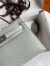 Hermes Kelly Mini II Sellier Handmade Bag In Gris Neve Matte Alligator Leather 