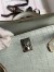 Hermes Kelly Mini II Sellier Handmade Bag In Gris Neve Matte Alligator Leather 