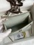 Hermes Kelly Mini II Sellier Handmade Bag In Gris Neve Matte Alligator Leather 