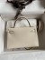 Hermes Kelly Mini II Sellier Handmade Bag In Nata Chevre Mysore Leather 