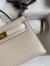 Hermes Kelly Mini II Sellier Handmade Bag In Nata Chevre Mysore Leather 