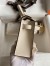 Hermes Kelly Mini II Sellier Handmade Bag In Nata Chevre Mysore Leather 