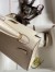 Hermes Kelly Mini II Sellier Handmade Bag In Nata Chevre Mysore Leather 