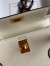 Hermes Kelly Mini II Sellier Handmade Bag In Nata Chevre Mysore Leather 