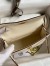 Hermes Kelly Mini II Sellier Handmade Bag In Nata Chevre Mysore Leather 